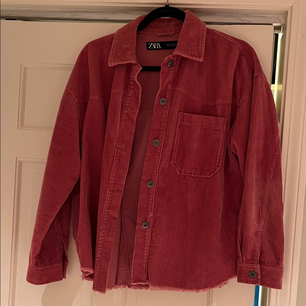 Zara Pink Corduroy Shirt